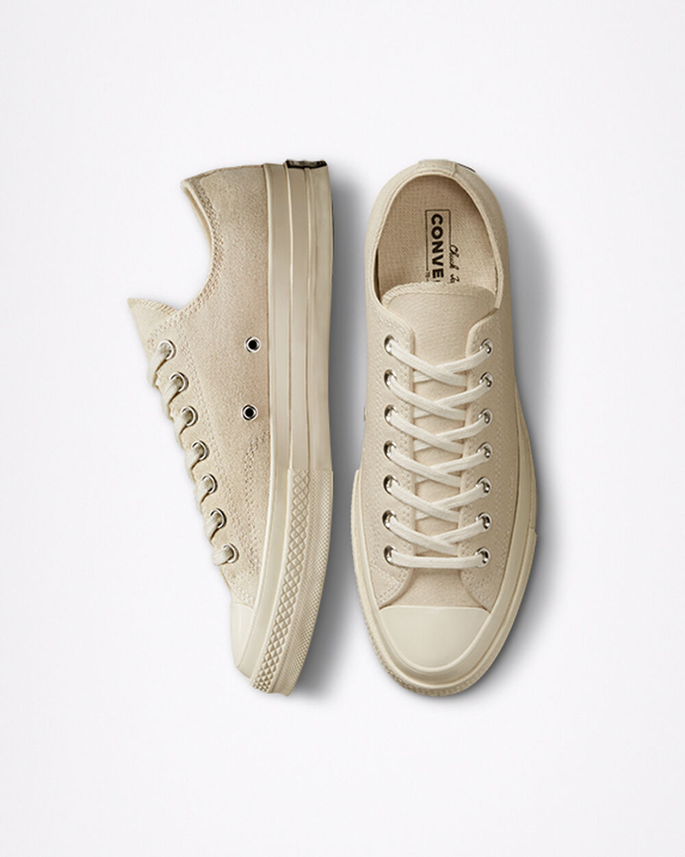 Tenis Converse Chuck 70 Mujer Beige Negros | Mexico-660456