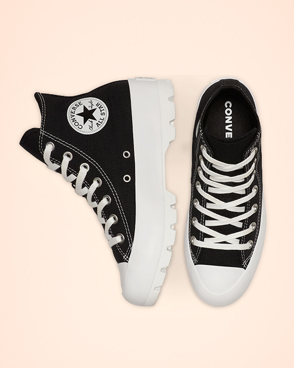 Tenis Converse Chuck Taylor All Star Lugged Mujer Negros Blancos Negros | Mexico-827666