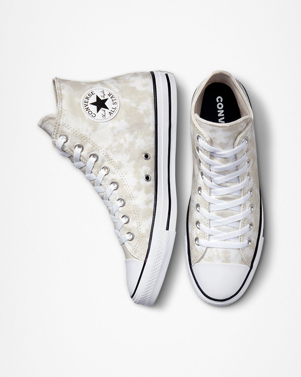 Tenis Converse Chuck Taylor All Star Mujer Beige Blancos Negros | Mexico-687246