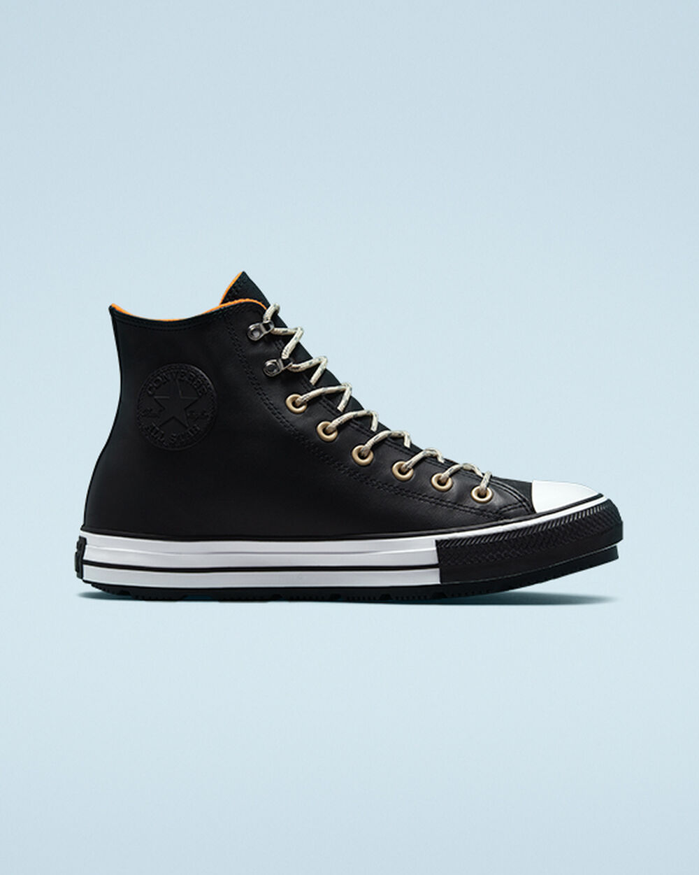 Botas de Invierno Converse Chuck Taylor All Star Mujer Negros Blancos Negros | Mexico-13046